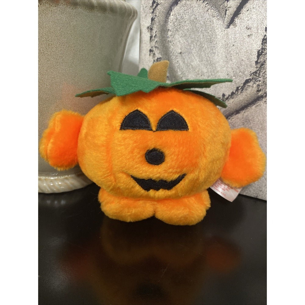 Vintage DanDee Halloween Pumpkin Plush‎ Stuffed Animal Dan Dee
